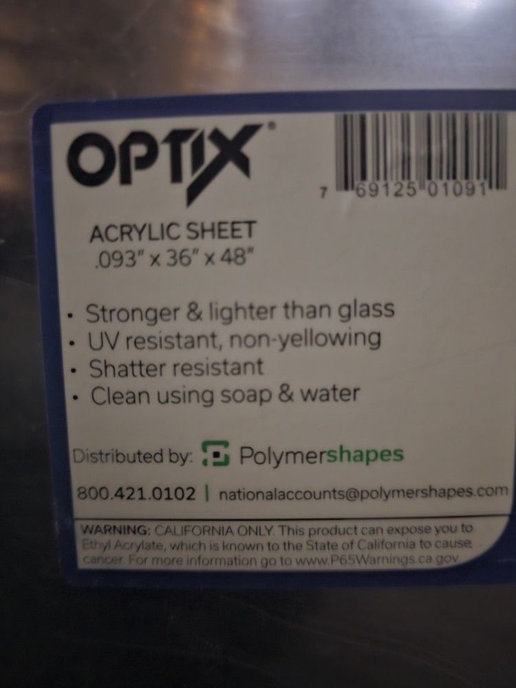 Sheet Of Acrylic 36x48