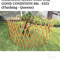 Multi purpose - Wooden Accordion case/gate-  adjustable-