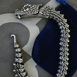 Stainless Steel Serpent Bracelet 8" Stewart&Nellis Pick Up 