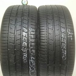 2 Tires 255 45 20 Continental Cross contact LX sport A0 like new no repairs
