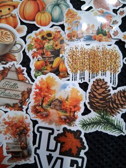 Autumn Vinyl  stickers  -all 50 for $8.