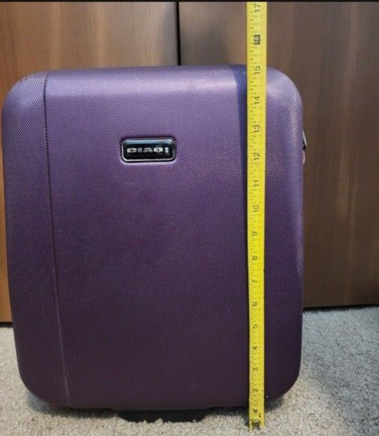 Ciao Travel & Luggage Bag. Purple. Made in Cambodia. Very good condition. Size 15×12 includes.