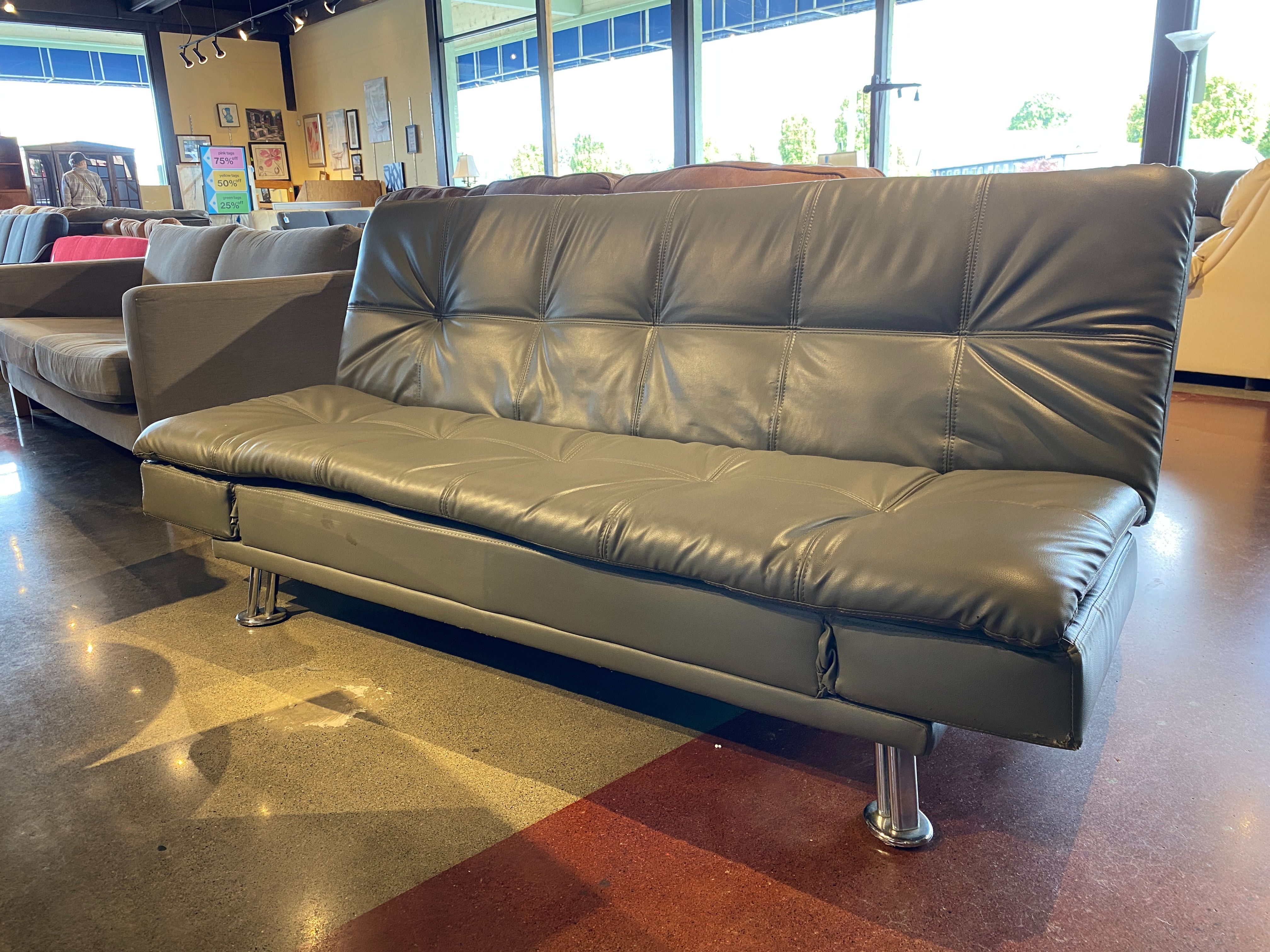 Tufted Grey Versatile Sleeper Sofa