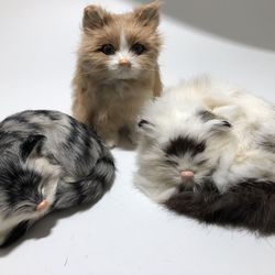 Vintage Rabbit Fur Cats 