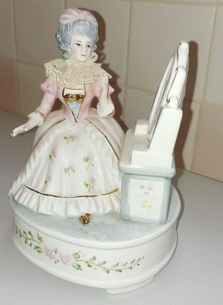 Schmid Japan Musical Collectibles Victorian Lady Music Box