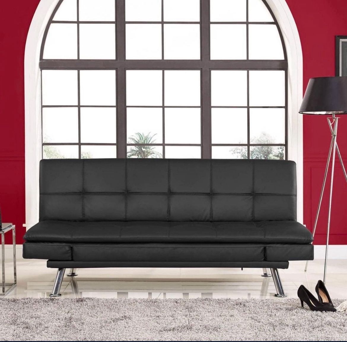 Serta Niles Convertible Sofa, Black, Sofa Bed - Brand New, Unopened in the box