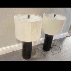 Tall Night Stands Lamps Like New $80