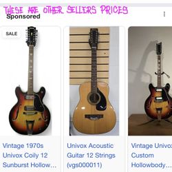 UNIVOX vintage 12-strings guitar.  