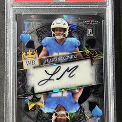 1 of 1 2024 Wild Card 5 Draw Stacked Deck Black Ladd McConkey 1/1 Auto Rookie RC