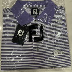 Golf FootJoy Purple&White Shirt (Large)