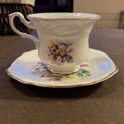 Vintage Tea Cup And Saucer
