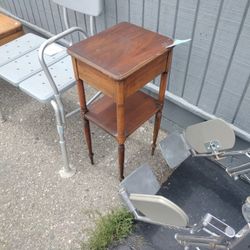 Antique Wood Table Stand