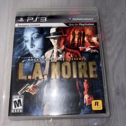 L.a Noire PS3 