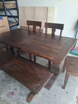 Real wood dining