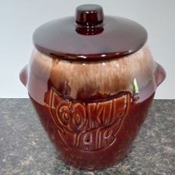 McCoy Brown Drop Glaze Cookie Jar 