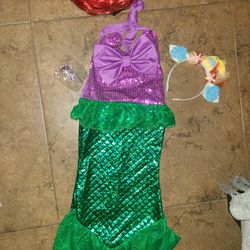 Little Mermaid Costume Dress 