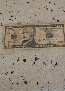 REPETITIVE NUMBERS $10 BILL