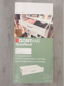Closetmaid white wood drawer