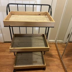 3 Tier Shelf On Wheels