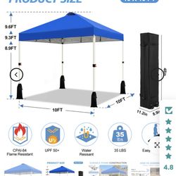 Canopy Tent Blue 10x10FT