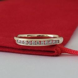 ❤️10k Size 7 Beautiful Solid Yellow Gold Genuine Diamonds Band Ring!/ Anillo de Banda de Oro con Diamantes Genuinos! 👌🎁Post Tags: 10k 14k