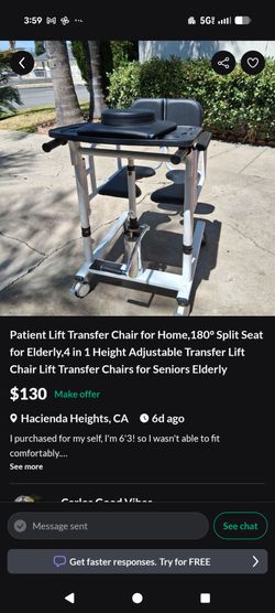 Patient transfer lift