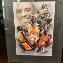 Framed Kobe Bryant Picture 
