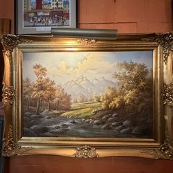 Beautiful signed Vintage oil on canvas