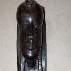 Ebony Handcrafted Wooden Man Sculpture 