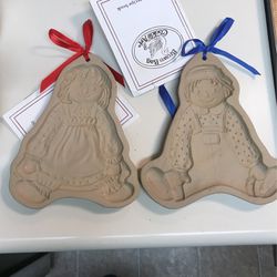 Raggedy Ann And Andy Cookie Molds A Set 
