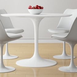 Modholic 42” Fiberglass Dining Table & Chairs Set