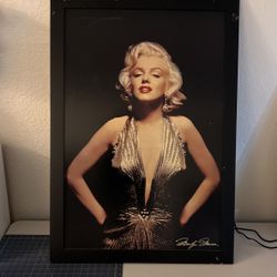 Marlyn Monroe Large Wood Canvas 