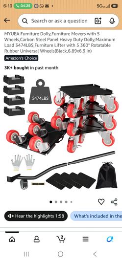 Furniture Moving Tool Set