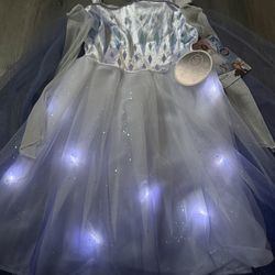 New! Frozen Elsa Toddler dress with lights!