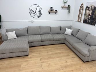 Huge Gray Sectional Couch - Free Delivery