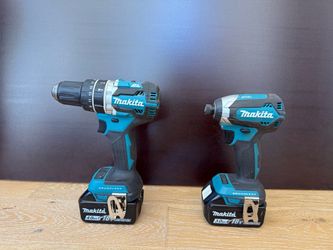 Makita 18V LXT Brushless Drill & Impact Driver Kit + 2 Batteries, Charger & Case