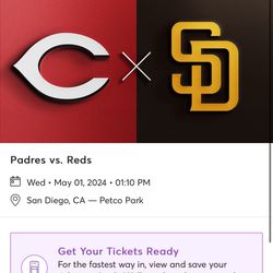 2 Padres Vs Reds Tickets Section 119