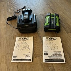 EGO 56V 2.5AH Battery and Charger