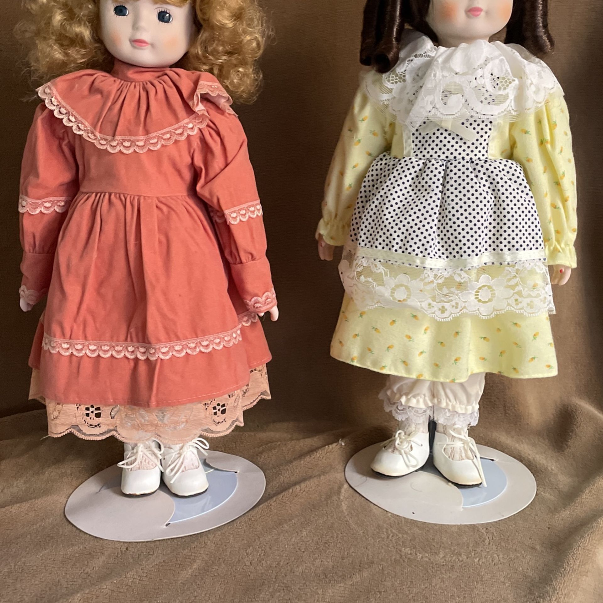 DISCOUNTED VINTAGE 15” and 16” PORCELAIN DOLLS