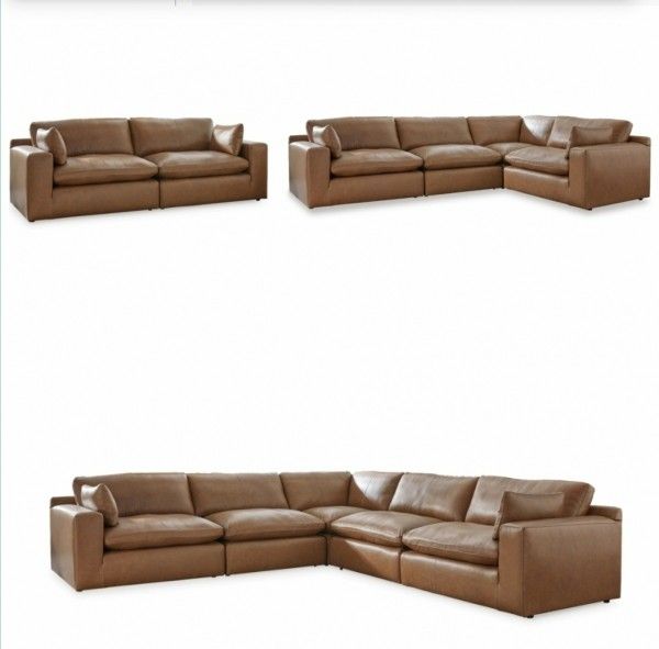 New Leather Sectional Sofa Sealed
