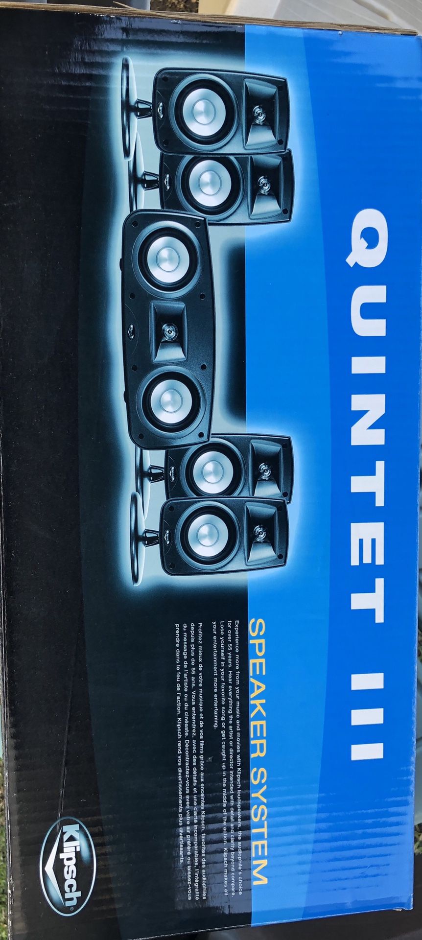 Klipsch Quintet III speakers - surround sound