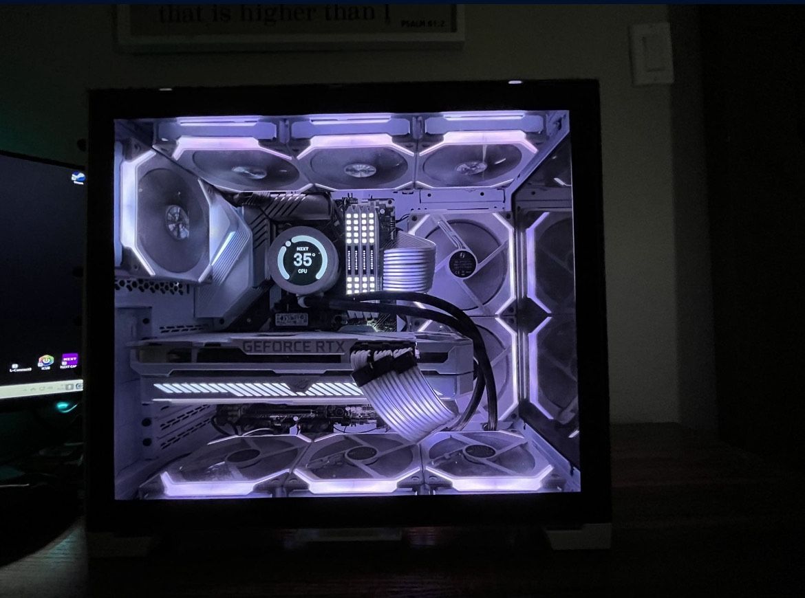 White RGB Gaming PC