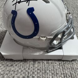 Frank Gore Signed Autograph Indianapolis Colts Mini Helmet- Beckett Coa