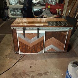Coffee Table/tv Stand Made From Reclaimed Wood 