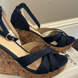 Brandnew Denim Heels Retail Value $119 + Tax 