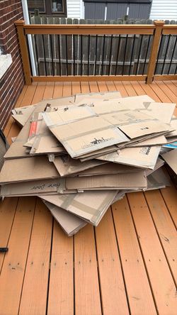 FREE Large Lot of Flattened Moving Boxes