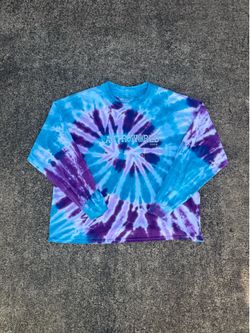 Astroworld blue tie-dye long sleeve shirt Size XXL but fits more like a large