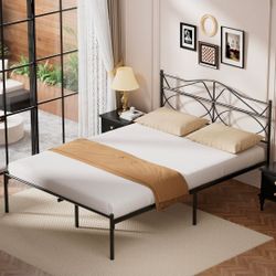 Queen Metal Platform Bed Frame
