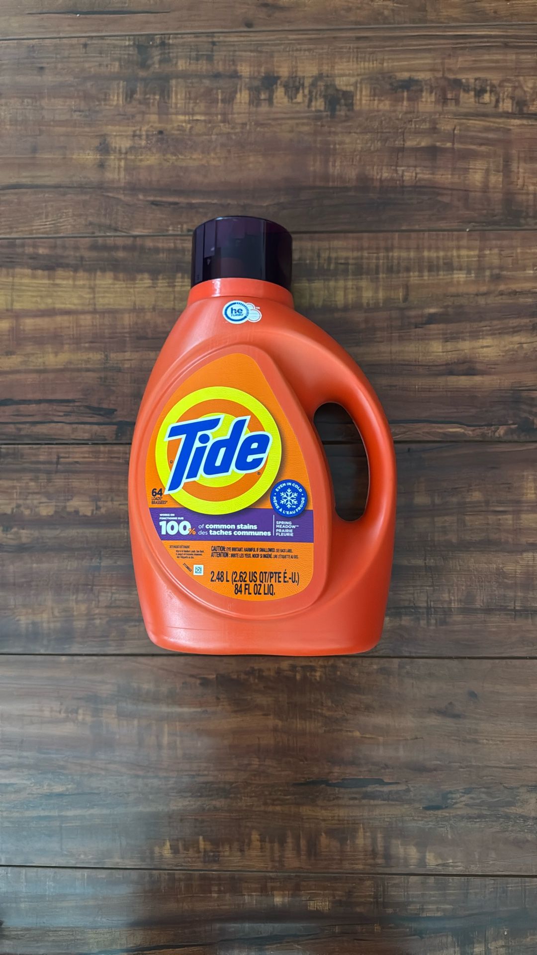 Tide Laundry Detergent: Spring Meadow Scent 84 oz