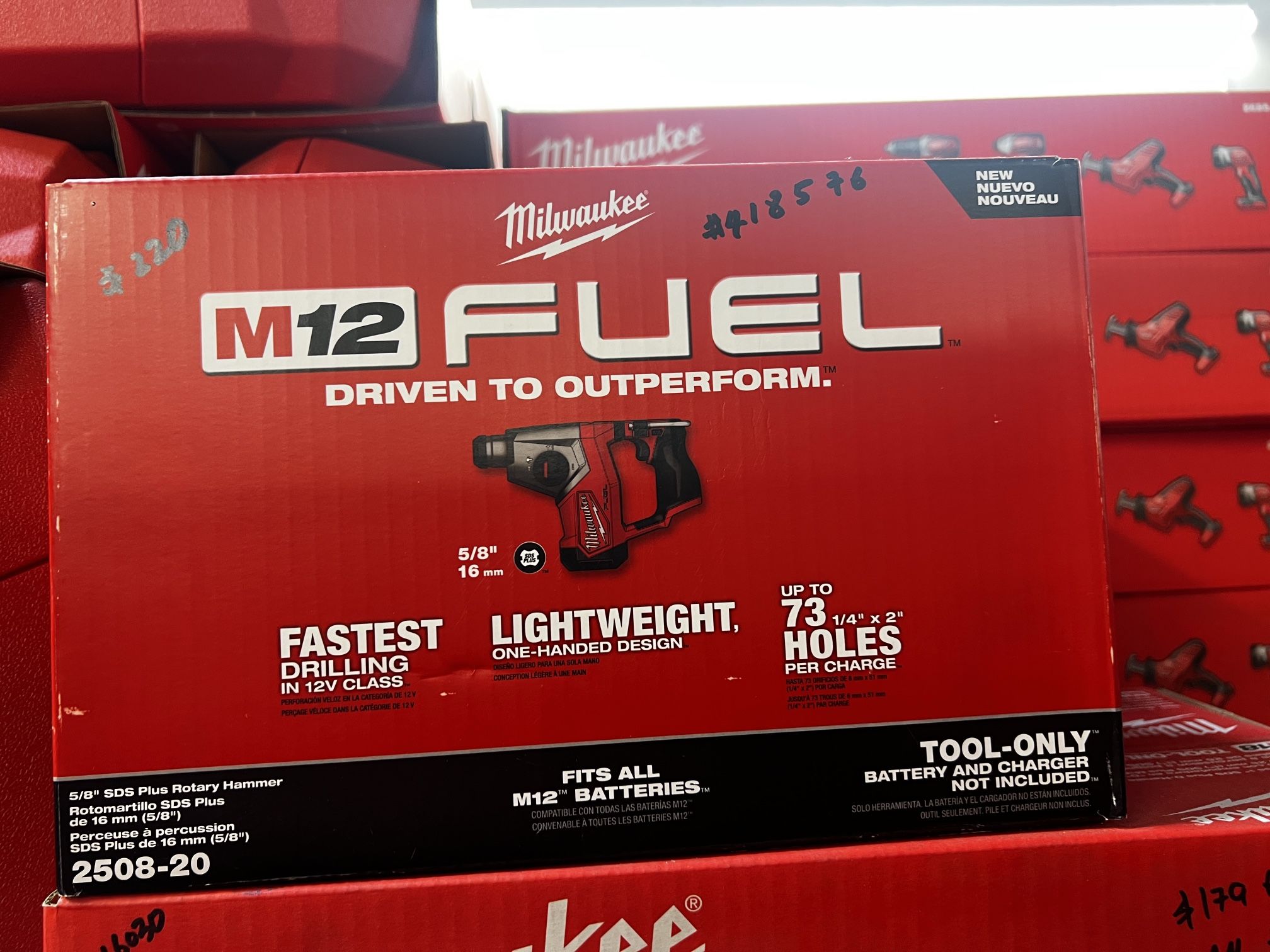 Milwaukee M12 Fuel 5/8 SDS Plus Rotary Hammer Tool Only